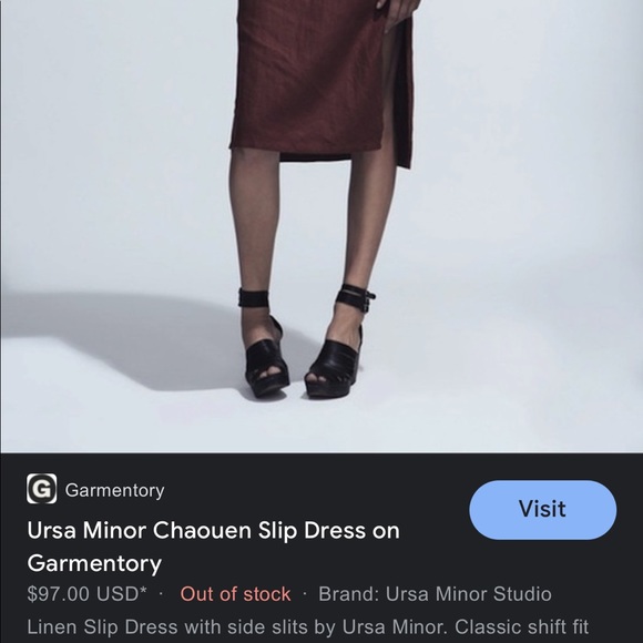 Ursa Minor Chaouen Black Linen Dress XS - Picture 6 of 7